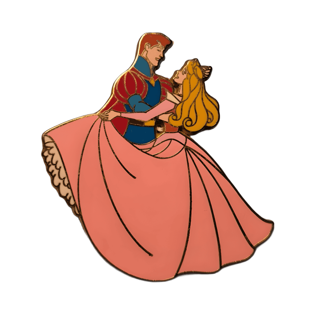 Aurora and Philipp dancing Disney pin