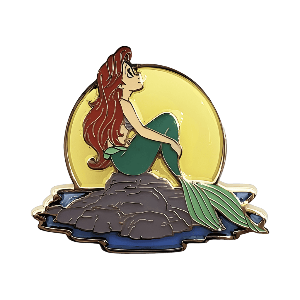 Ariel on Rock Disney pin