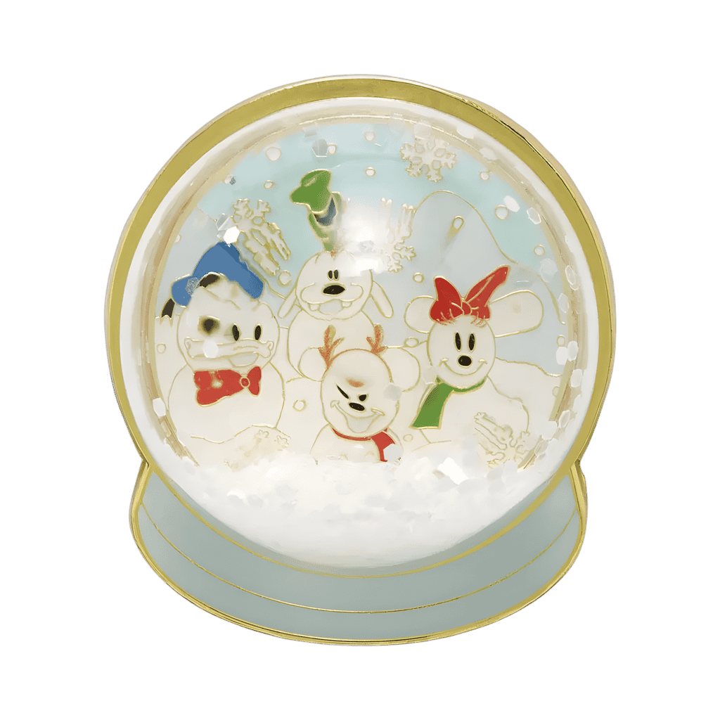 Mickey & Friends Snowman Snow Globe Disney pin