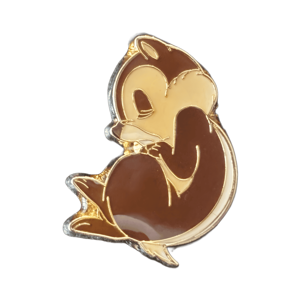 Chip sleeping on his side Disney pin