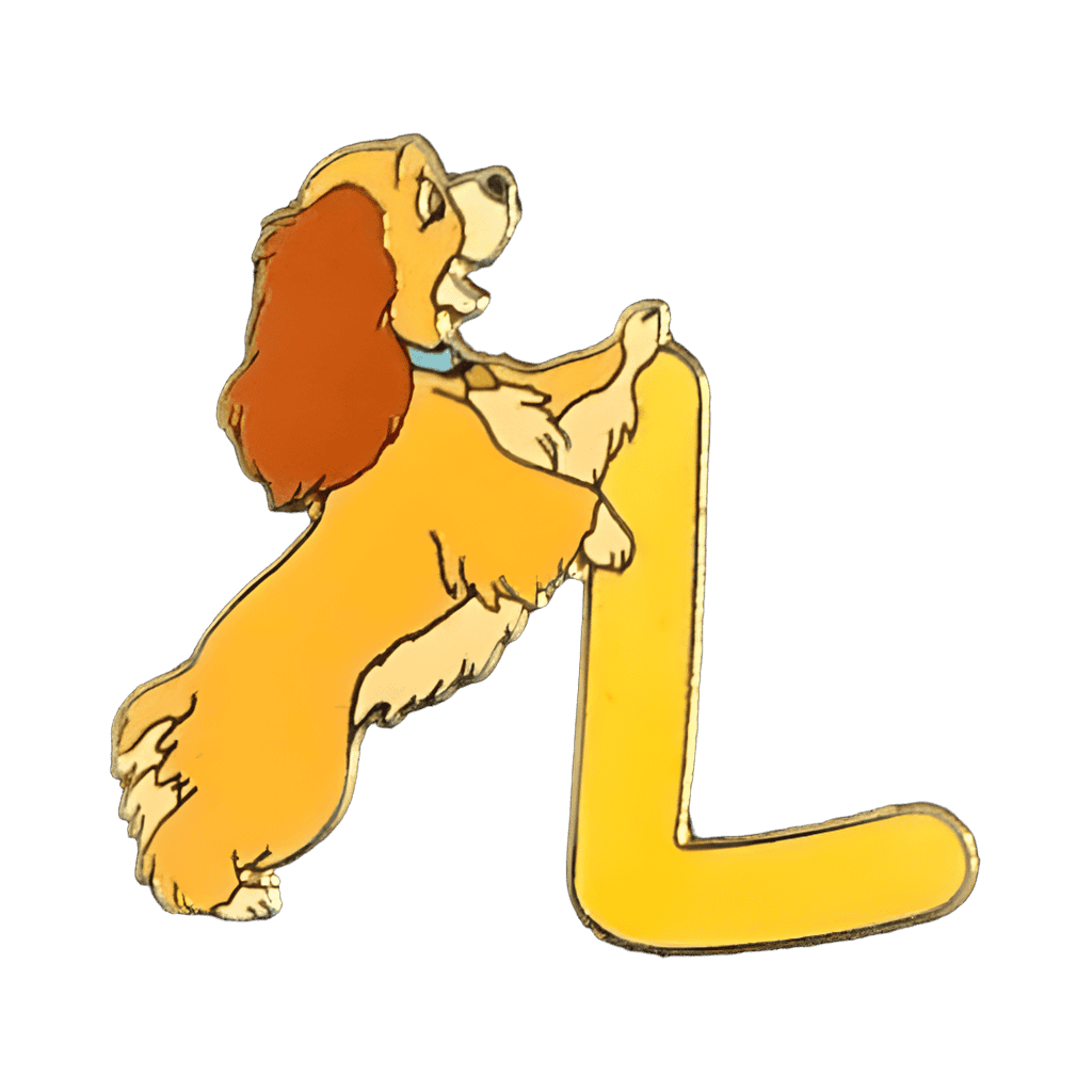 L is for Lady Disney pin