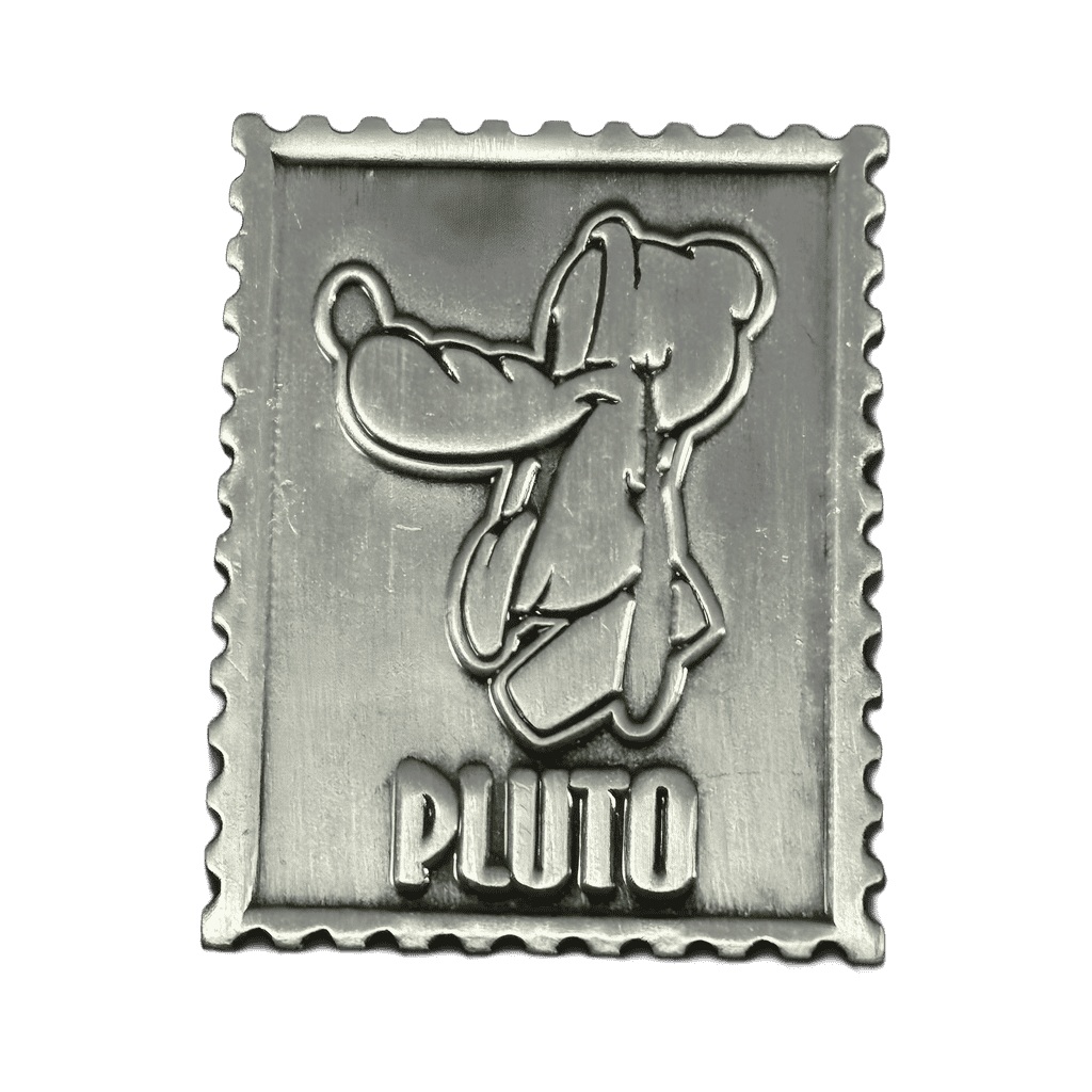 Pewter Stamp - Pluto Disney pin