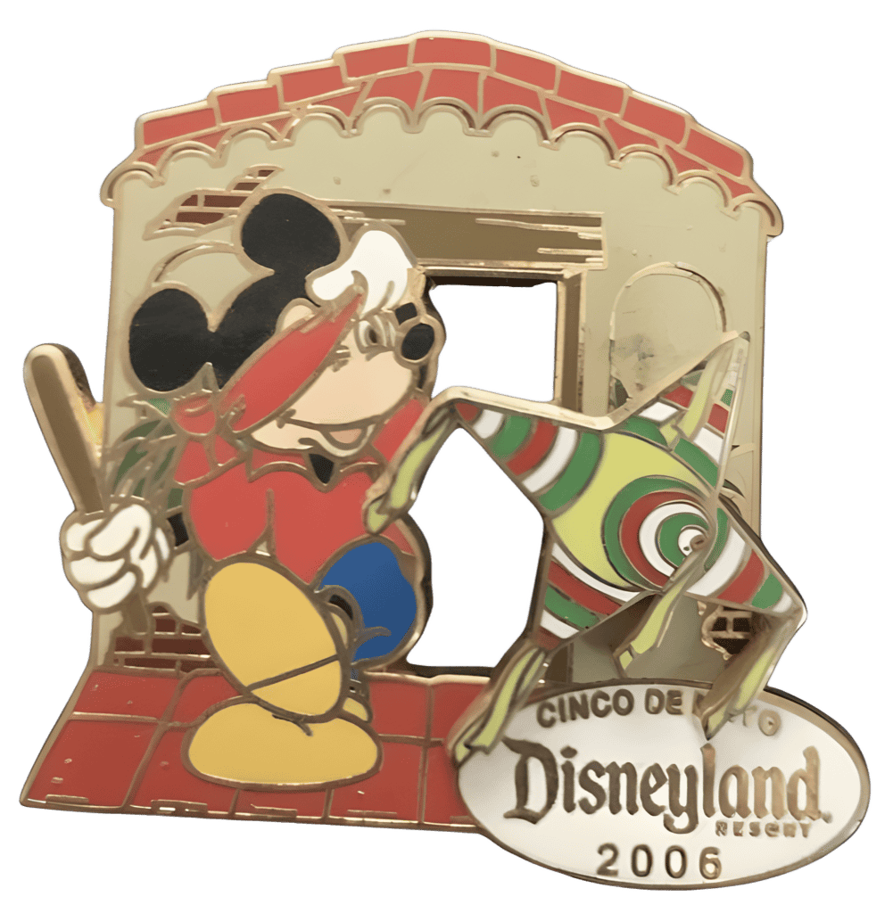 Mickey Mouse with a piñata Disney pin