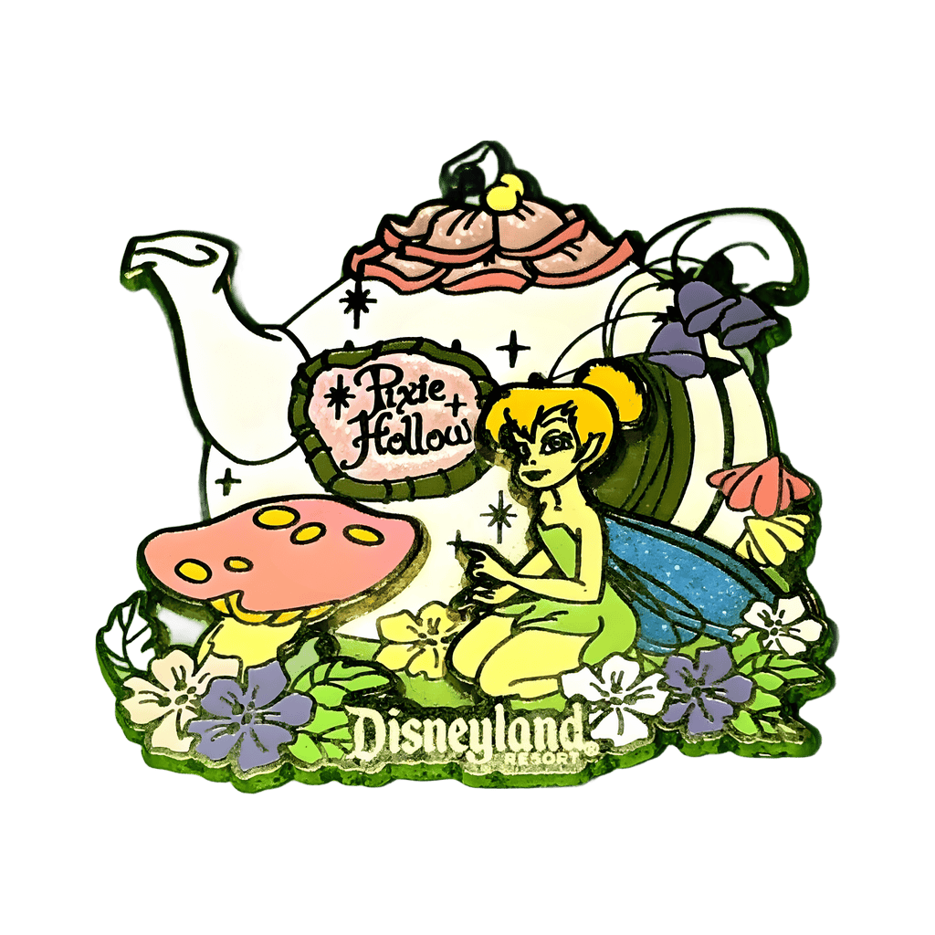 Tinker Bell with her Pixie Hollow Teapot Disney pin