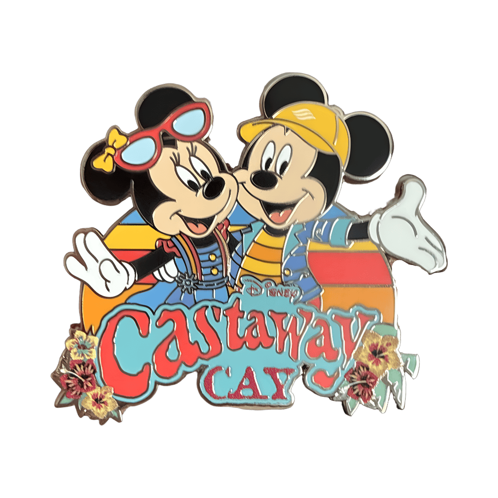 Mickey & Minnie at Castaway Cay Disney pin