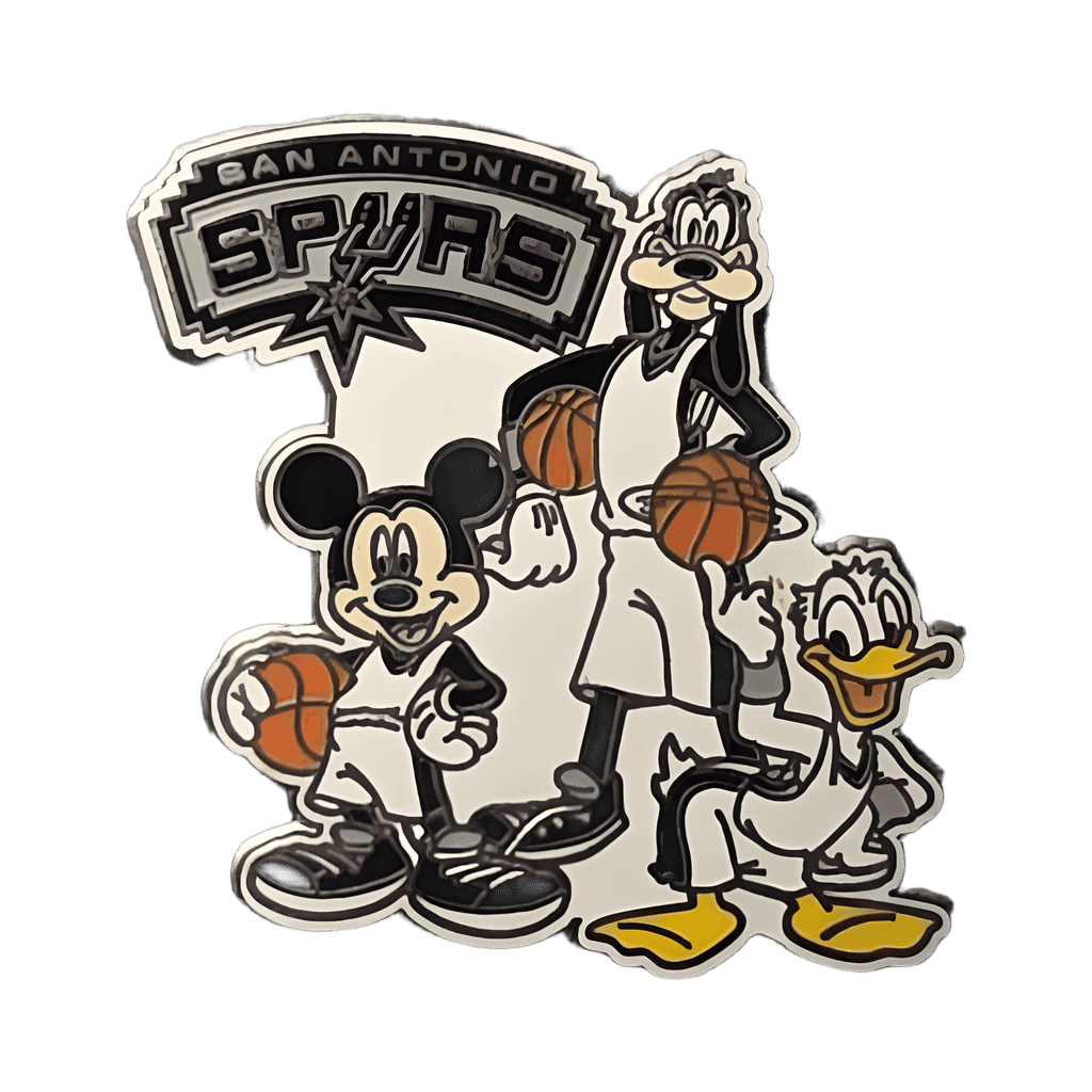 Mickey, Donald and Goofy San Antonio Spurs Disney pin