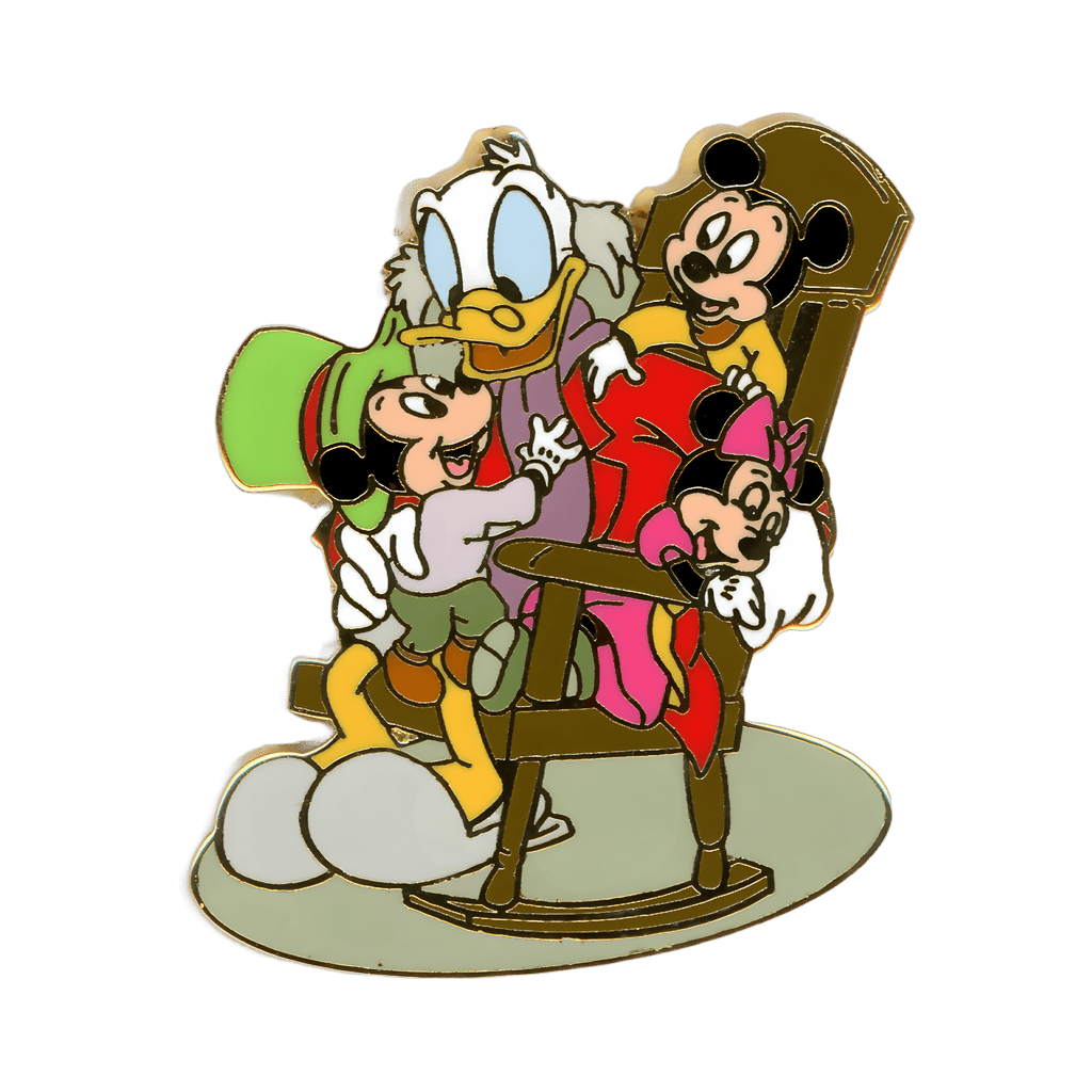 Scrooge with Tiny Tim and Siblings Disney pin