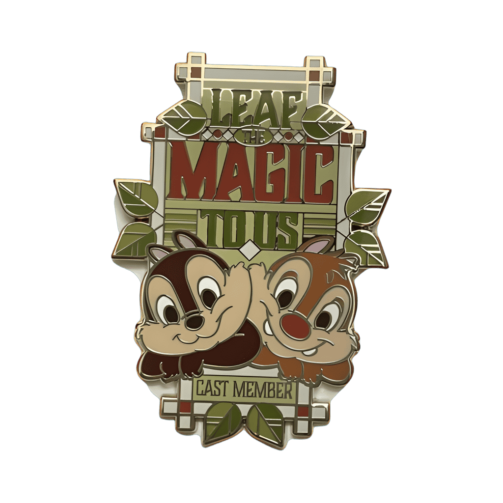 Chip N' Dale - Leaf the Magic to Us Disney pin