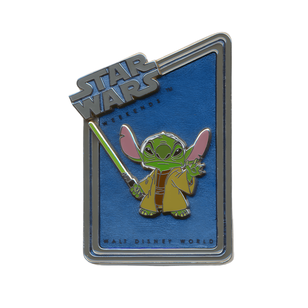 Stitch as Yoda With a Light Saber Disney pin