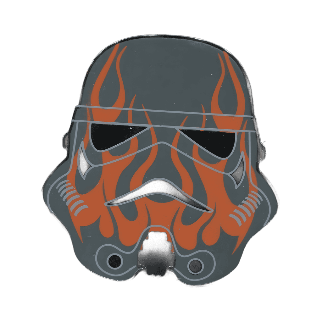 Red Flames Disney pin