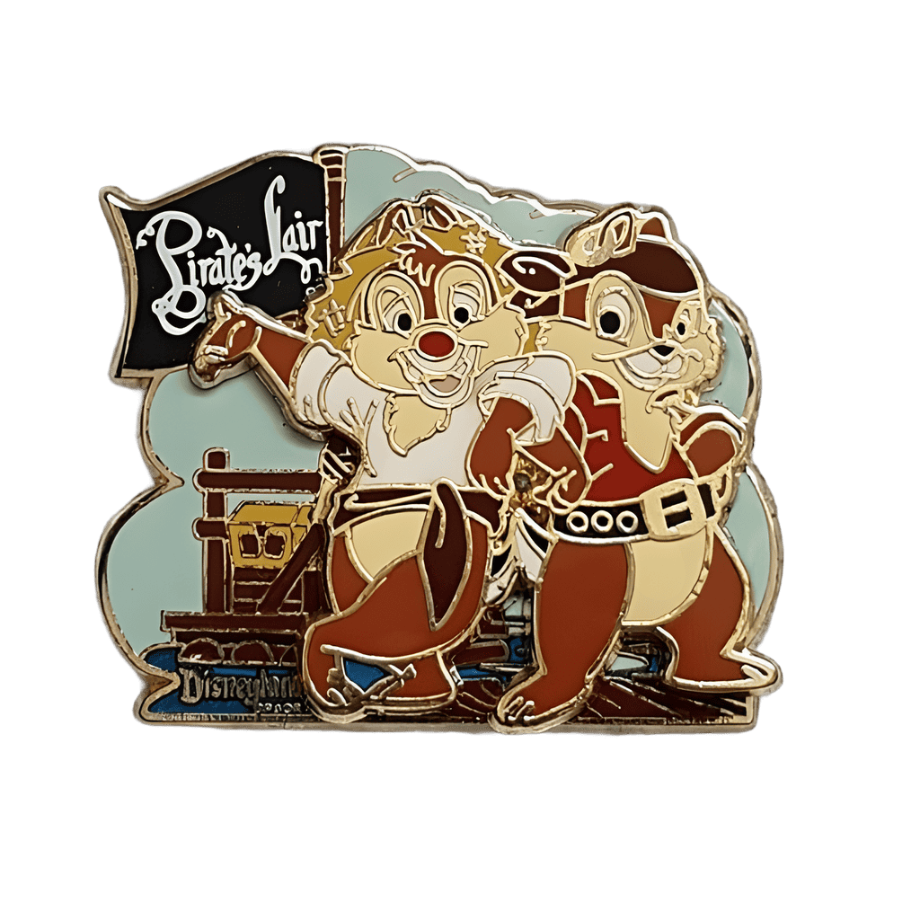 Pirate's Lair on Tom Sawyer Island - Chip and Dale Disney pin