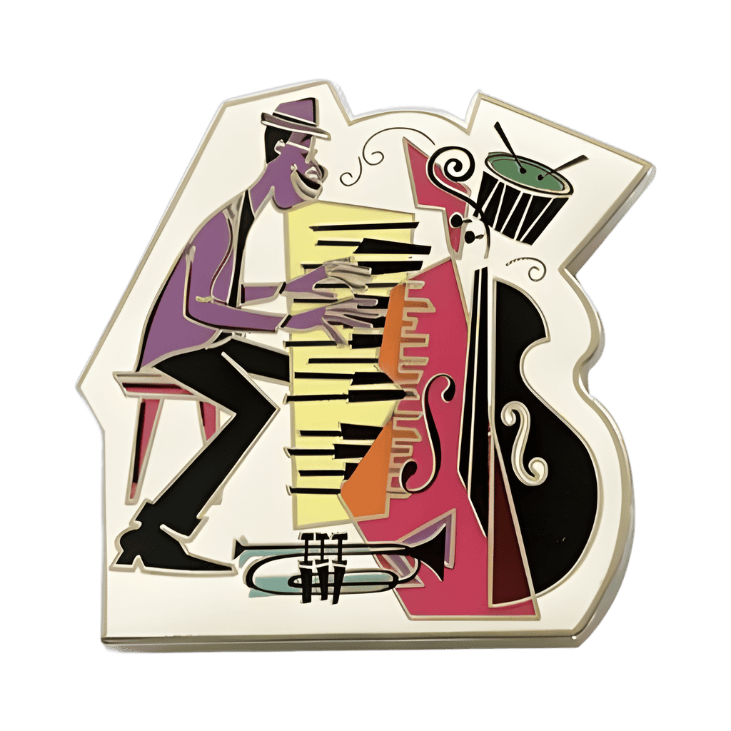 Joe Gardner Playing Piano Disney pin