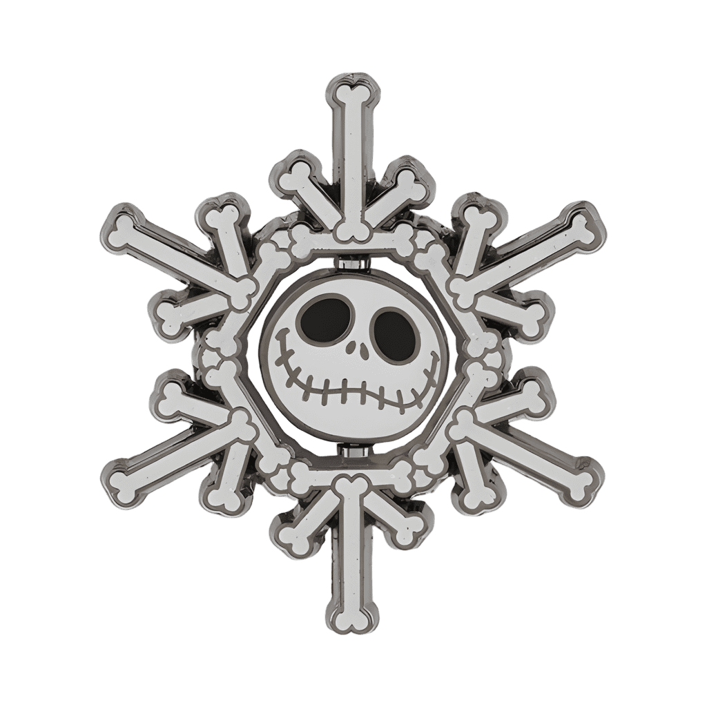 Season's Screamings/Greetings - Bone Snowflake Spinner Disney pin