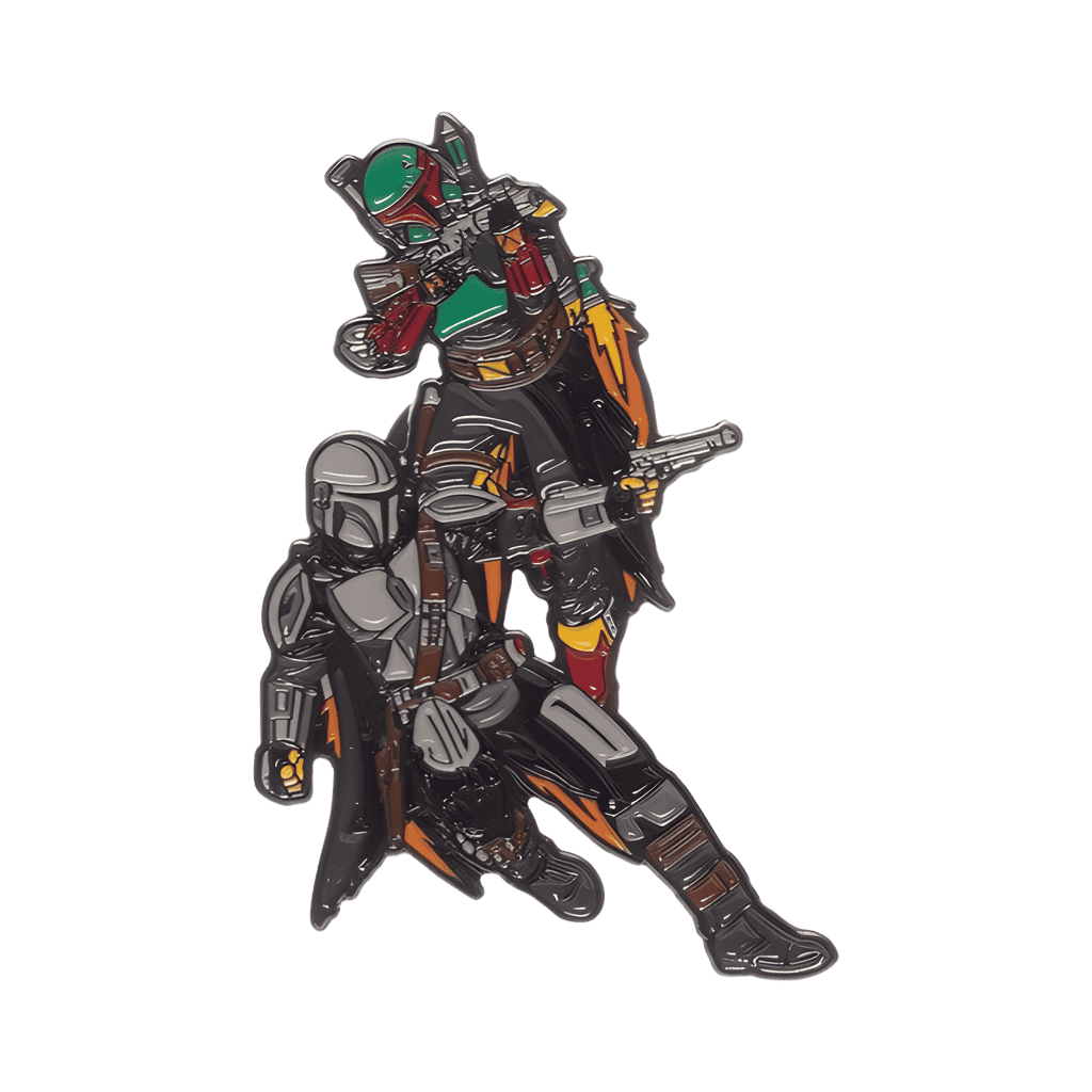 Boba Fett and Mando Shooting Disney pin