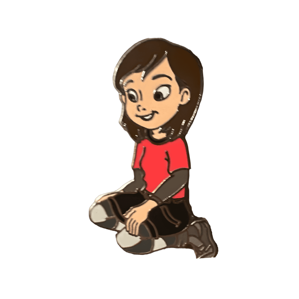 Penny and Bolt Pin Set - Penny Kneeling Disney pin