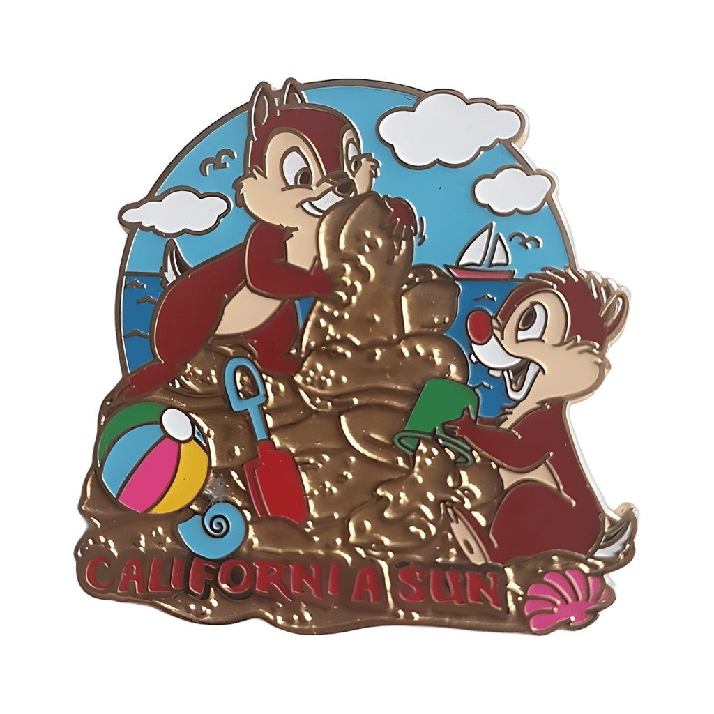 Chip and Dale - Califoria Sun Disney pin