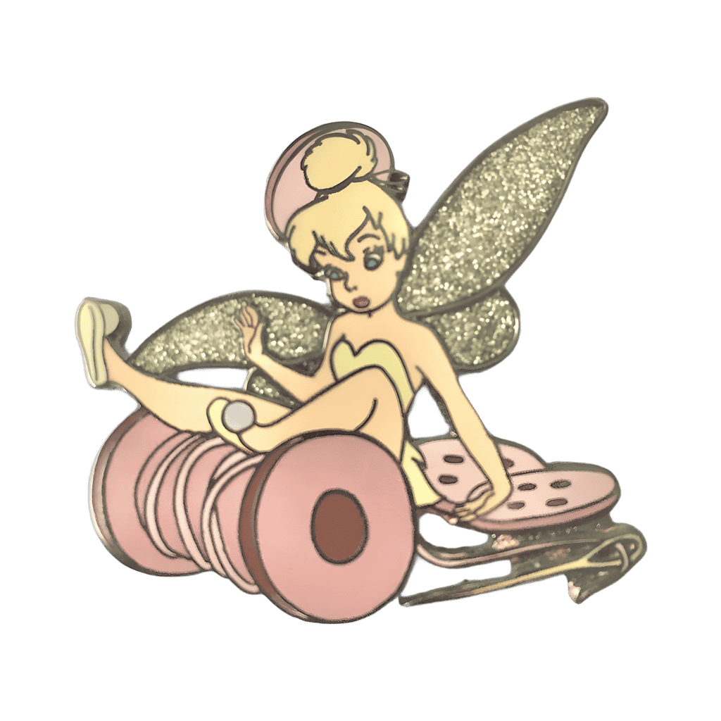 Tinker Bell on Pink Spool Disney pin