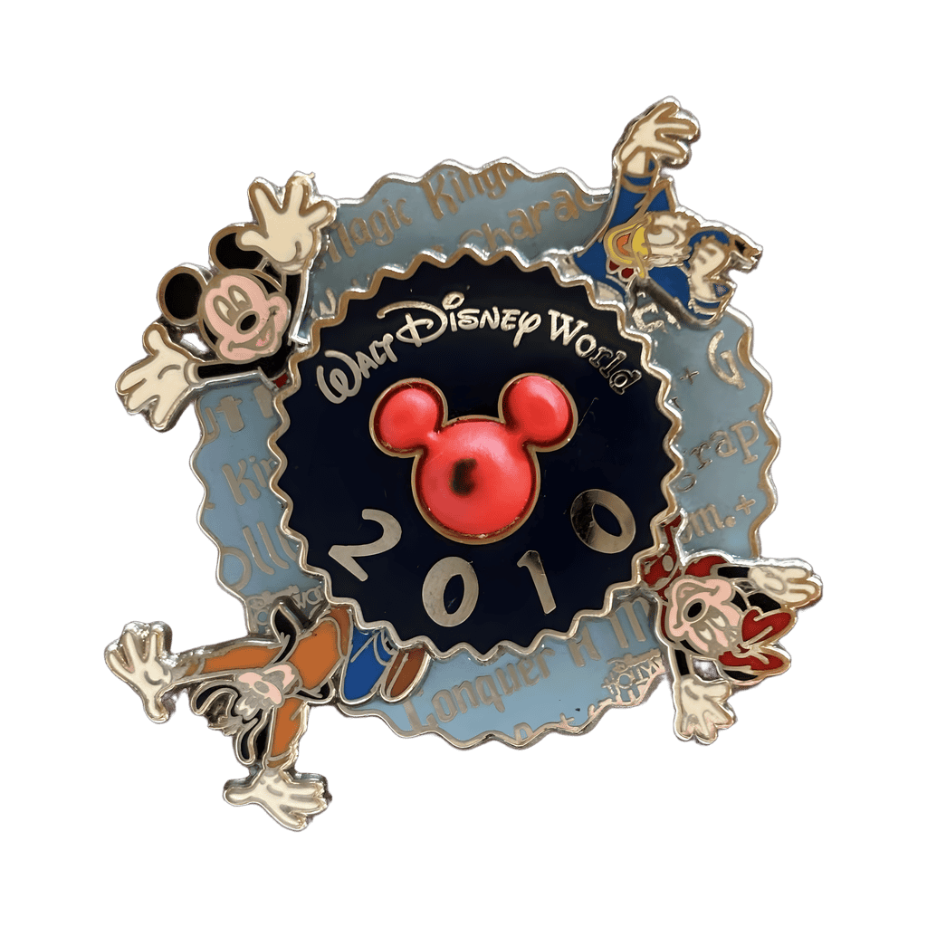 Donald, Minnie, Goofy, and Mickey Spinner Disney pin
