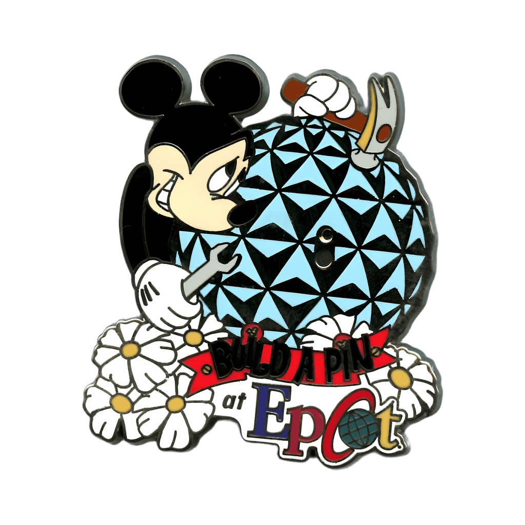 Build-A-Pin at Epcot (Mickey with Hammer and Wrench) Base Disney pin