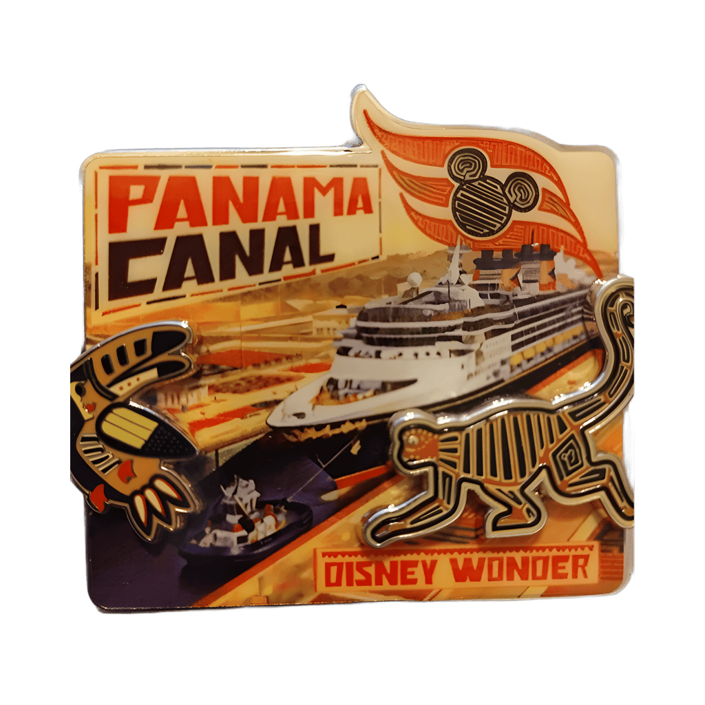 Disney Wonder Panama Canal Crossing pin on pin Disney pin