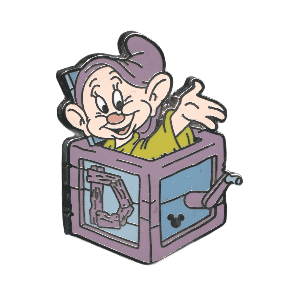 Dopey Jack-in-the-Box Disney pin