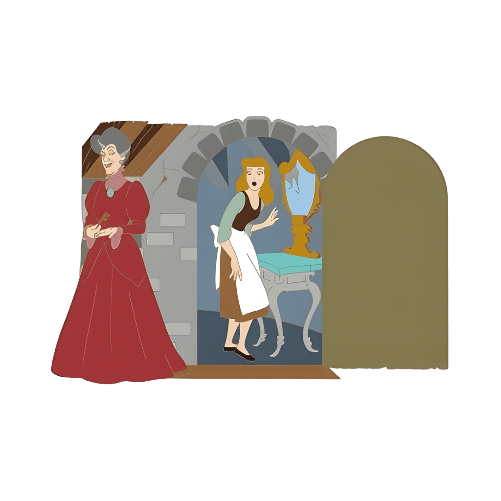Cinderella and Stepmother Lady Tremaine Annual Passholder Exclusive Disney pin