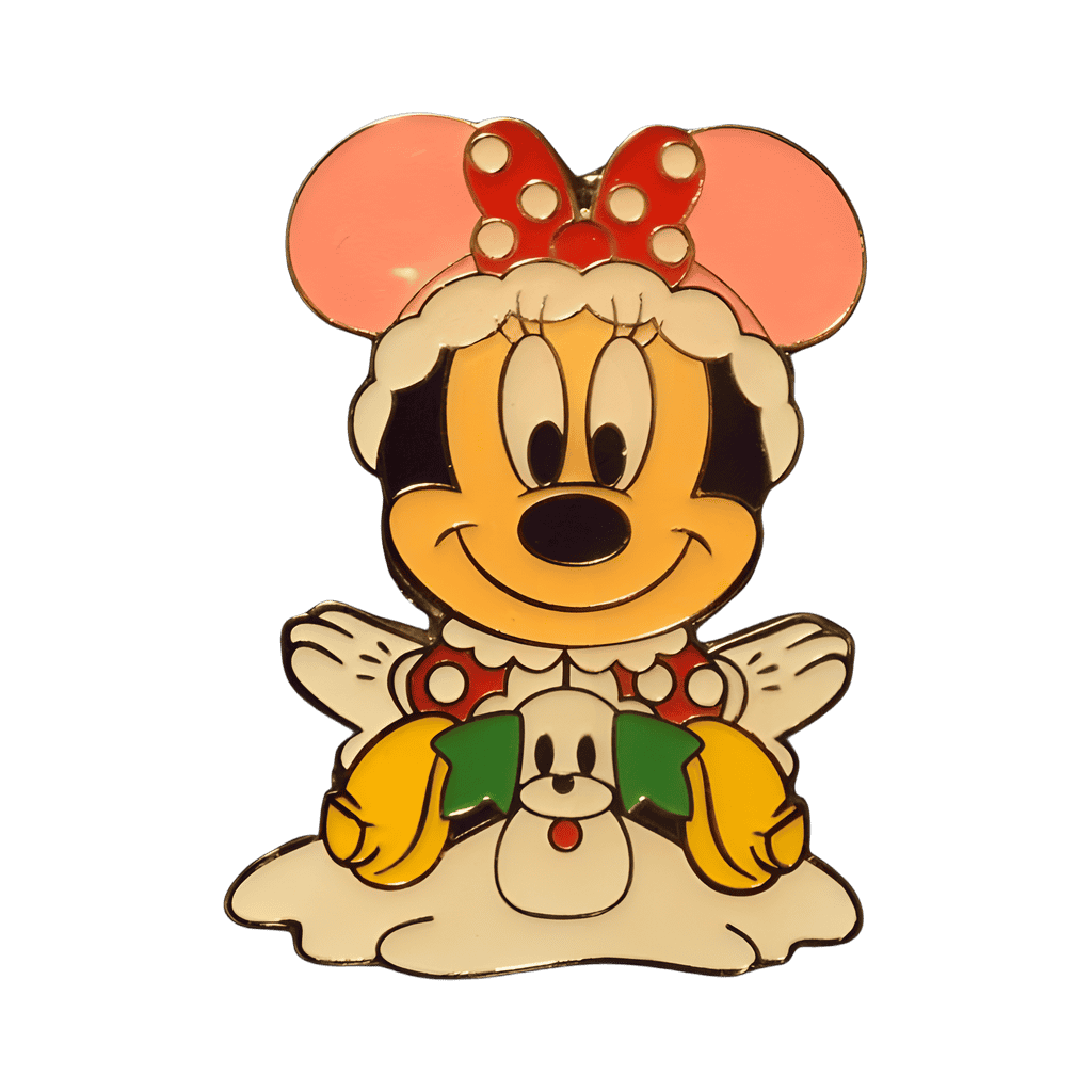 Characters with Snowman - Minnie Mouse Disney pin