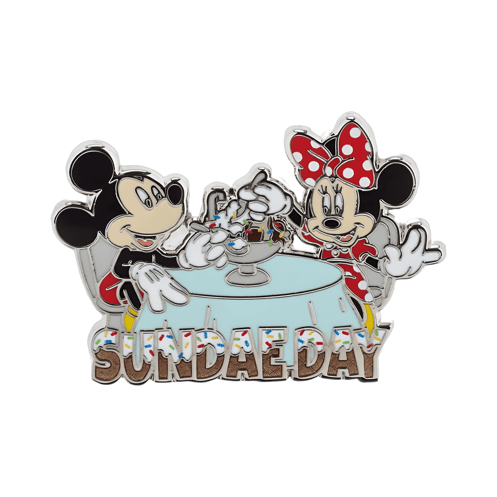 National Sundae Day - Mickey and Minnie Mouse Disney pin