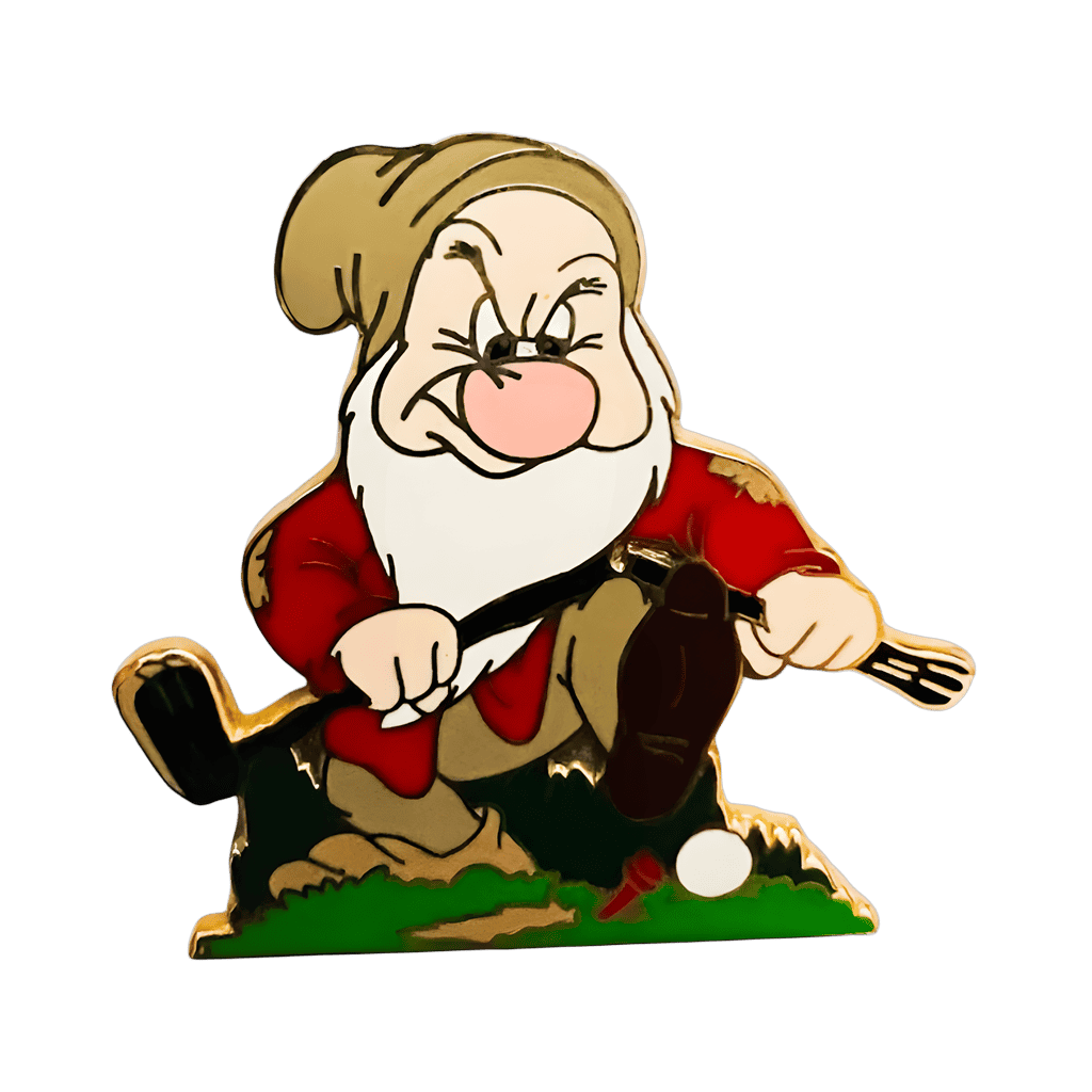 Golfing Grumpy Disney pin