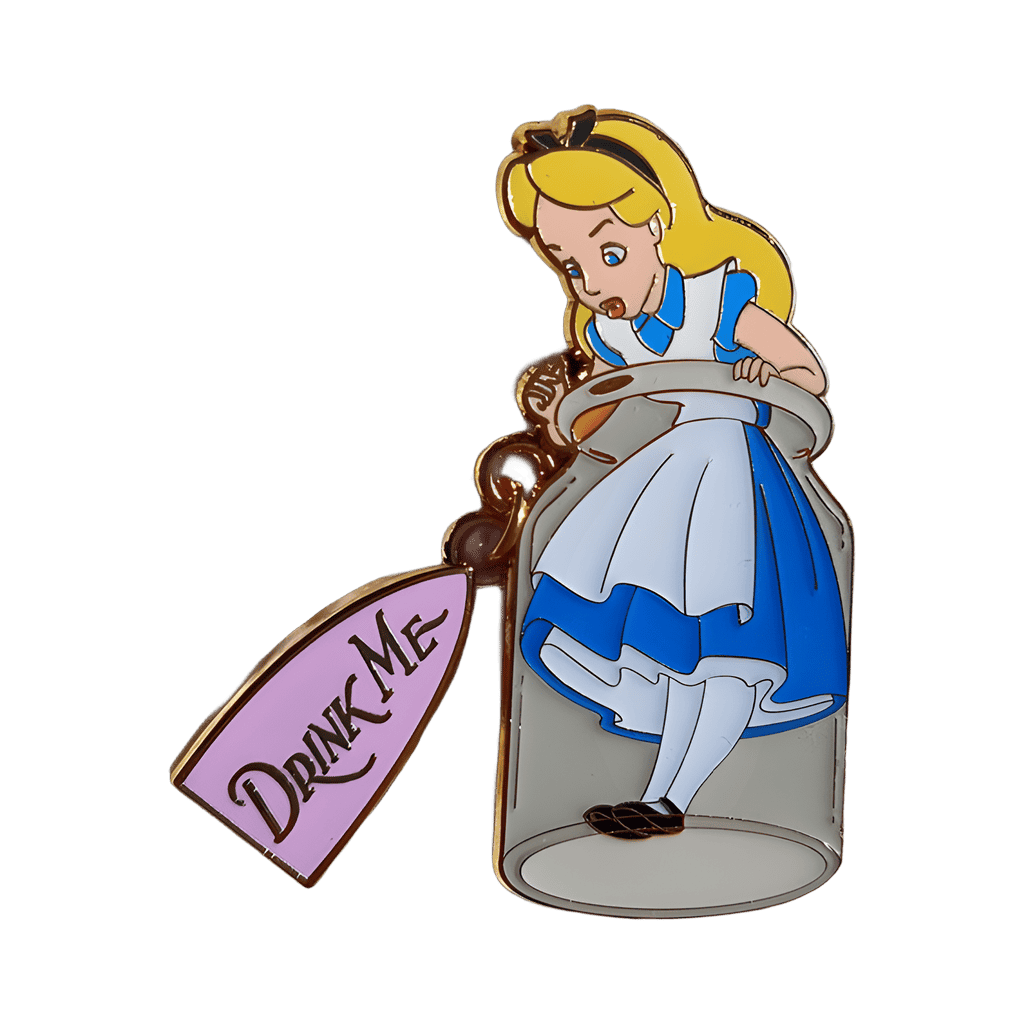 Alice Drink Me Pin Disney pin