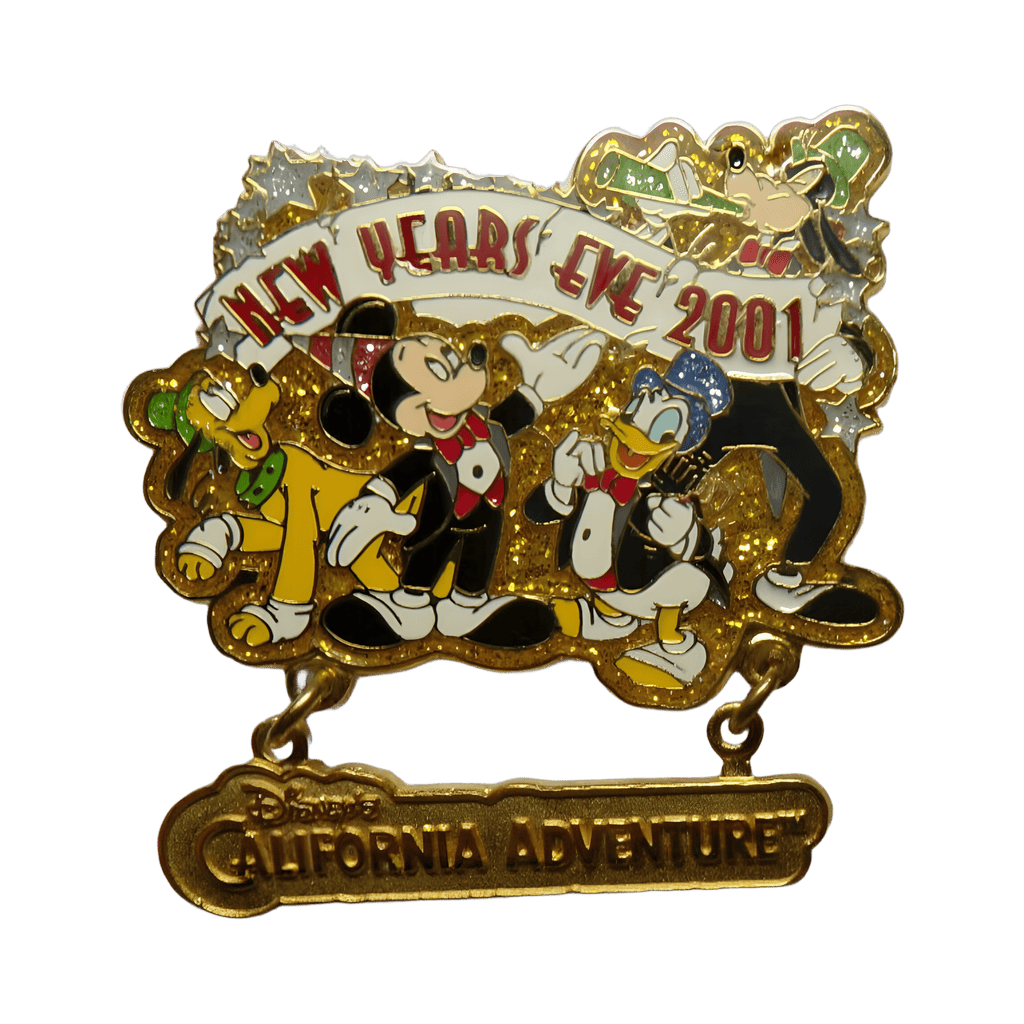 Mickey and Friends California Adventure Glitter Dangle Disney pin