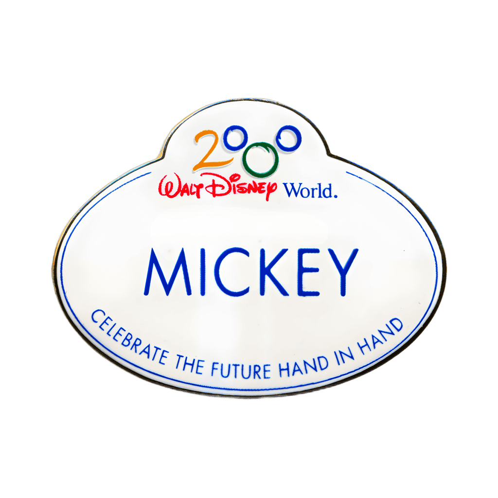Cast Member 2000 Mickey Name Tag Disney pin