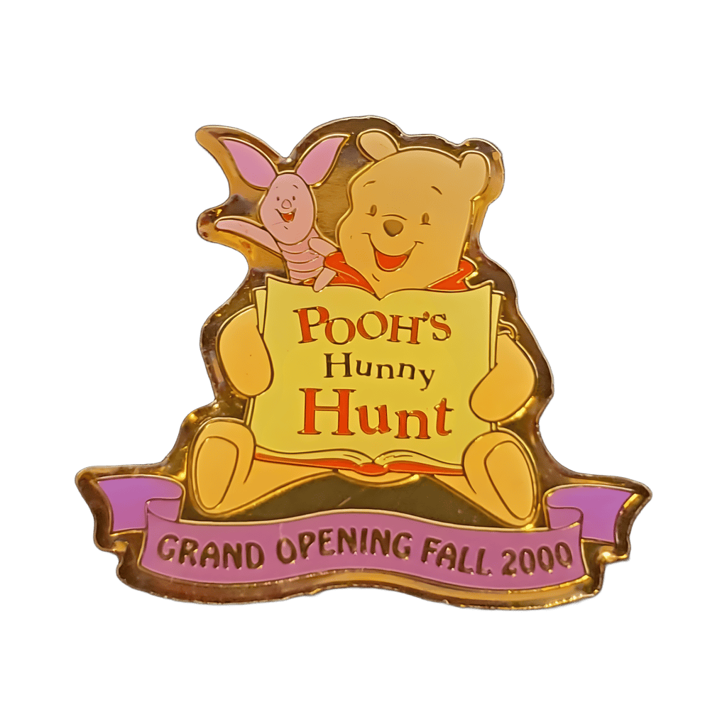 Piglet and Winnie the Pooh - Pooh's Hunny Hunt Grand Opening Fall 2000 Disney pin
