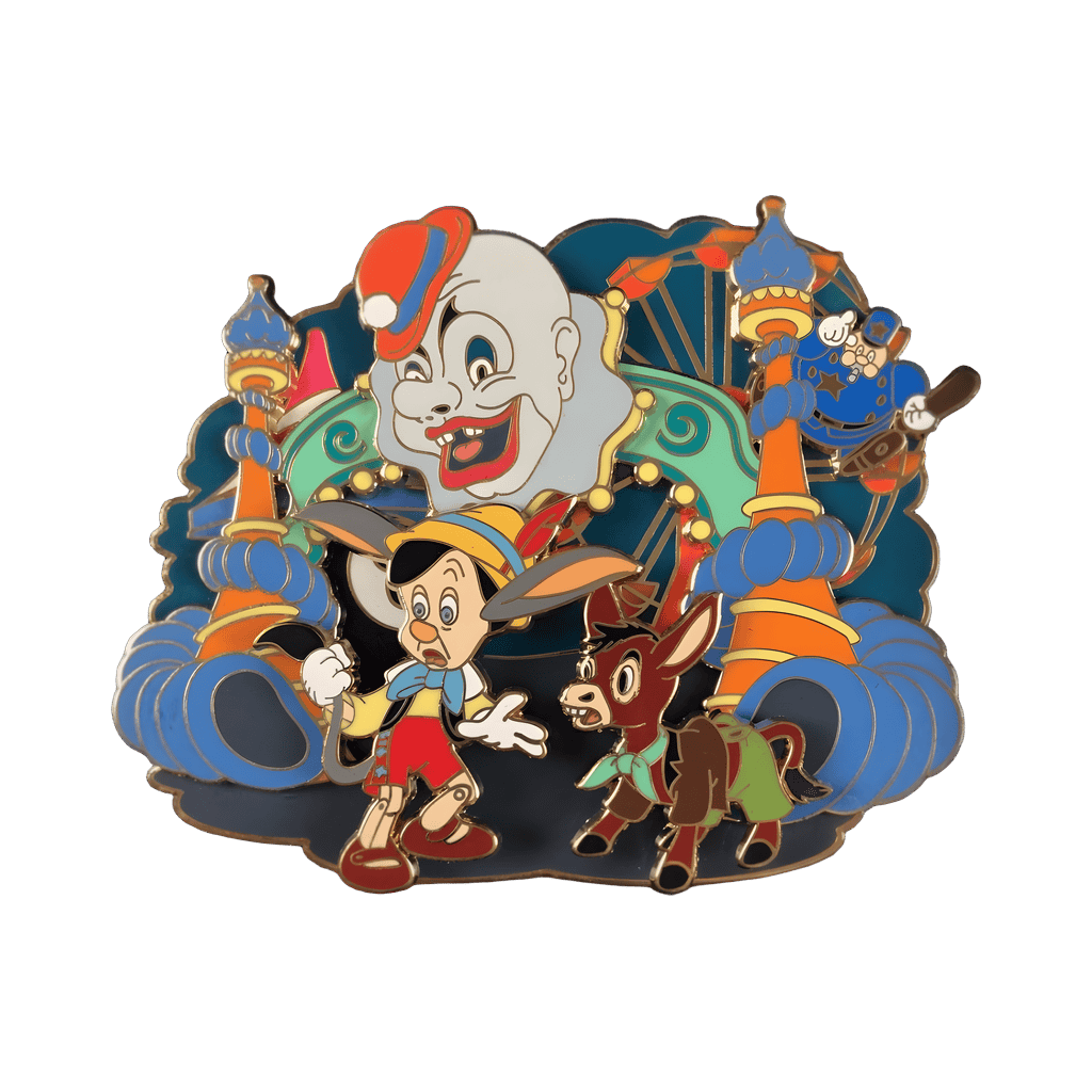 Problems on Pleasure Island — Donkey Pinocchio and Lampwick Disney pin