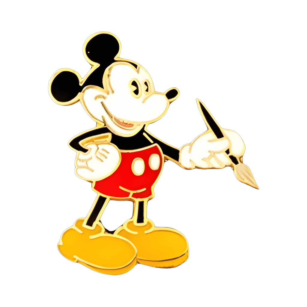 Classic Mickey Mouse with a Paint Brush Disney pin