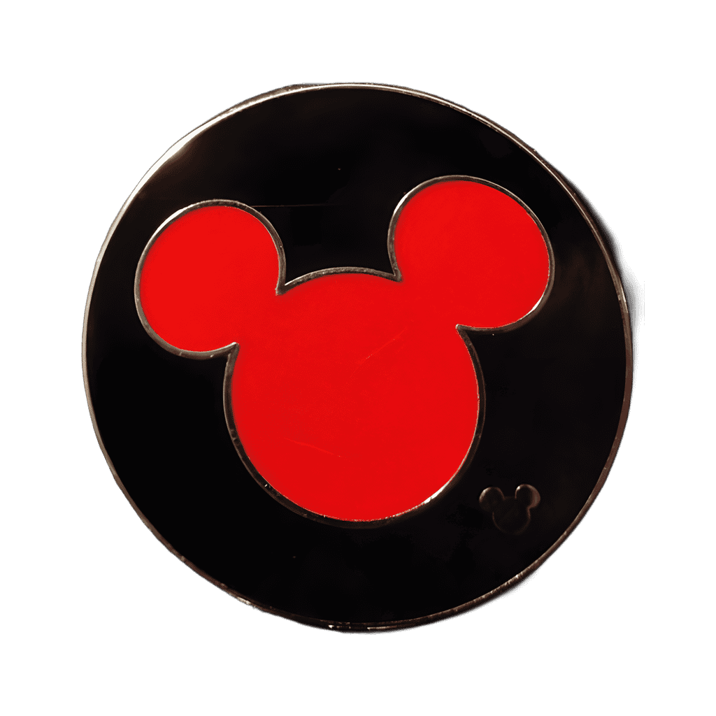 Red Mickey Ear Icon Disney pin