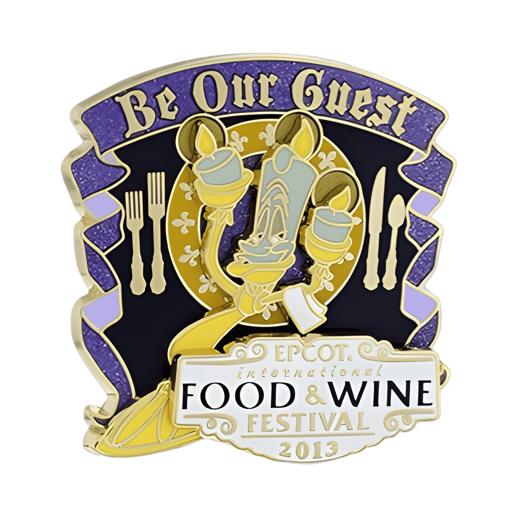 2013 - Annual Passholder Exclusive - Be Our Guest - Lumiere Disney pin