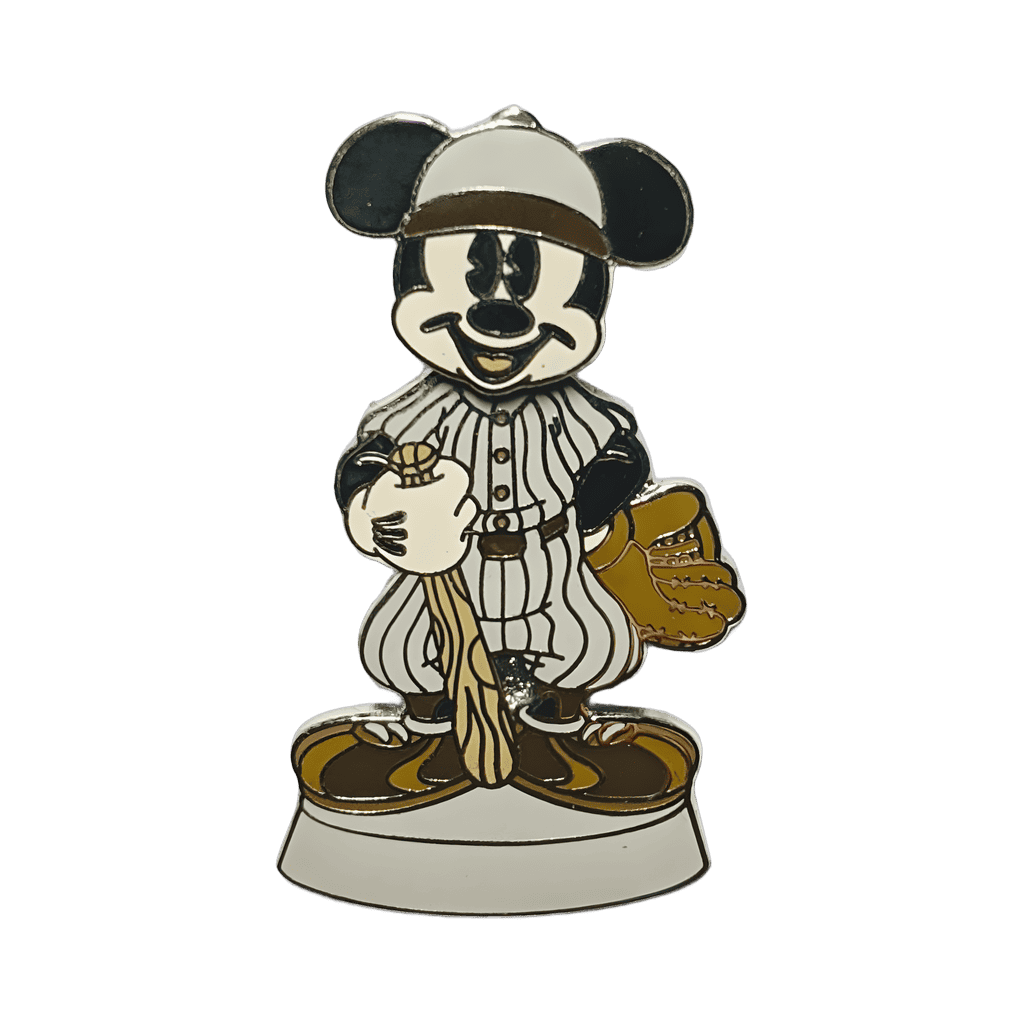 Mickey Mouse Bobble Head Baseball Player Disney pin