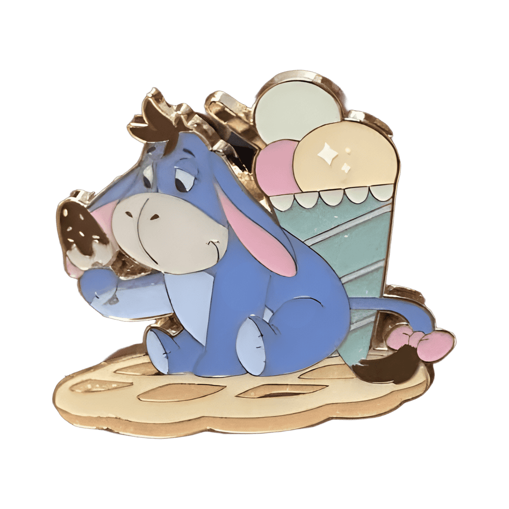 Eeyore Eating Ice Cream Disney pin