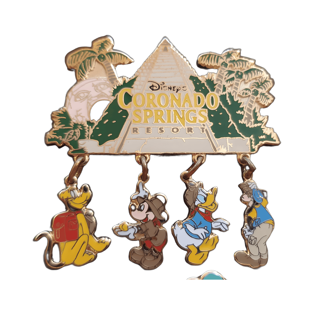 Pluto, Mickey, Donald, Goofy - Dangle Disney pin