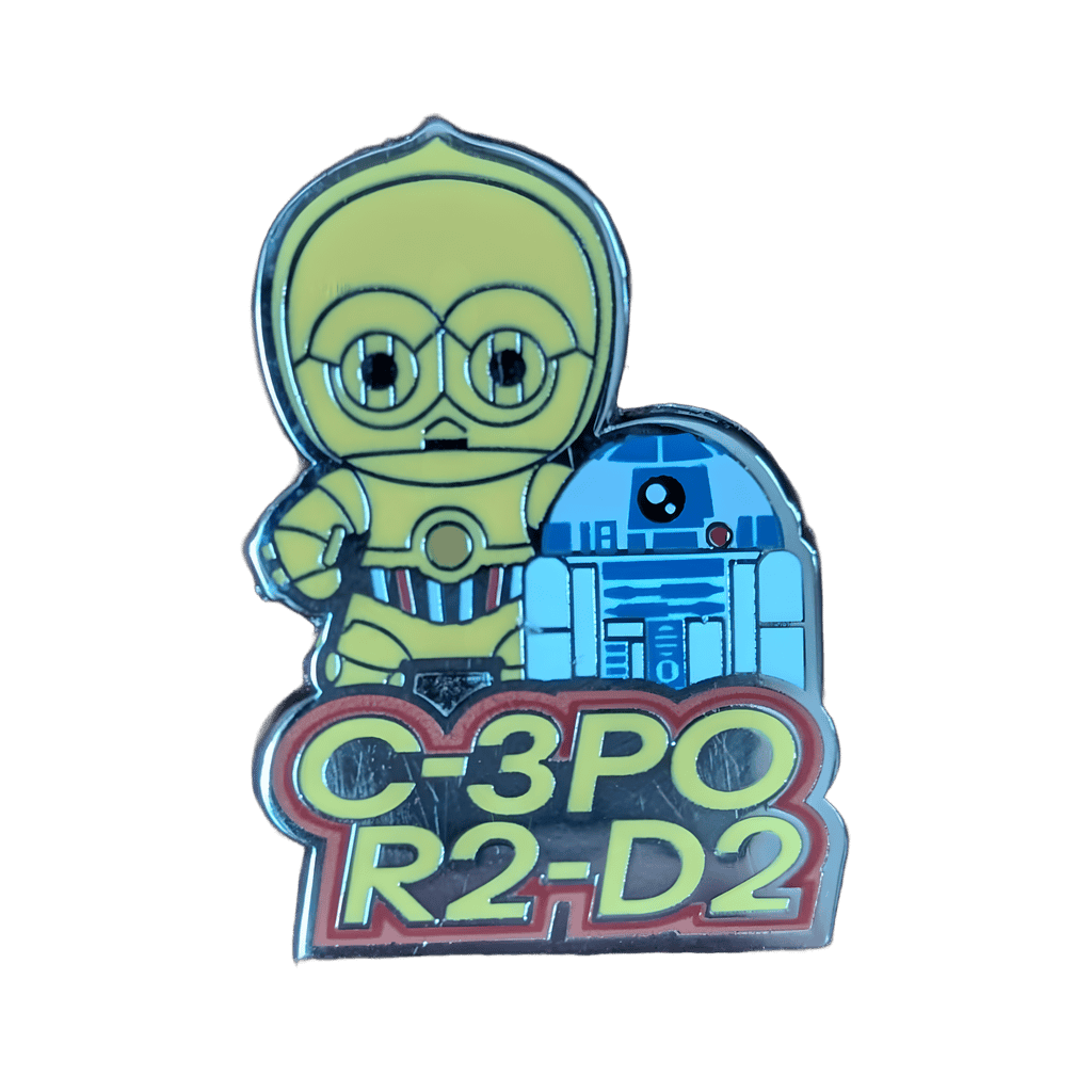 C-3PO and R2-D2 Disney pin