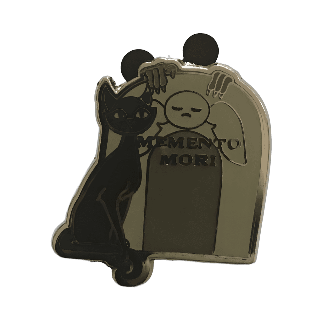 Memento Mori Cat Tombstone Second “n” Disney pin