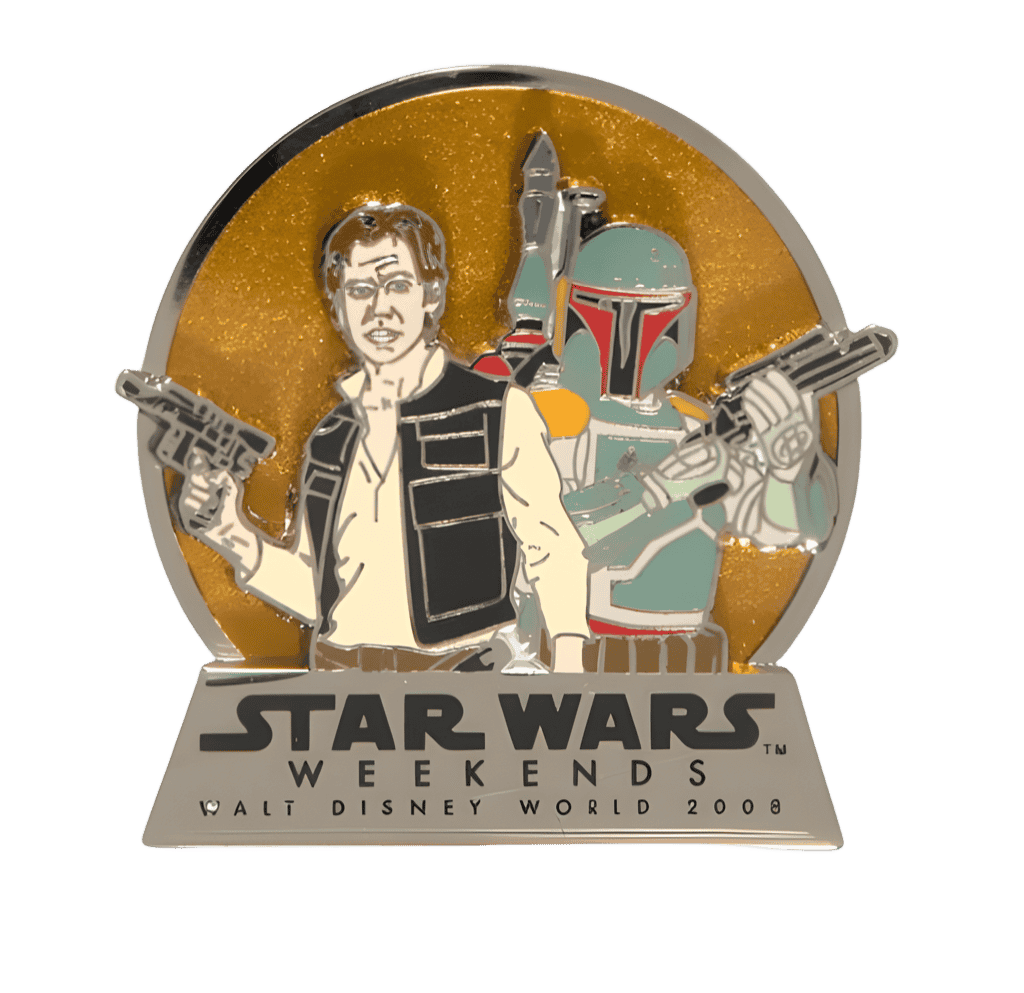 Han Solo and Boba Fett Completer Disney pin