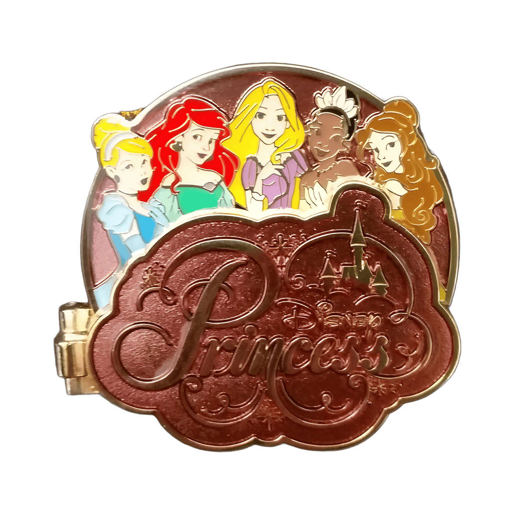 Cinderella, Ariel, Rapunzel, Tiana and Belle Autographs Disney pin