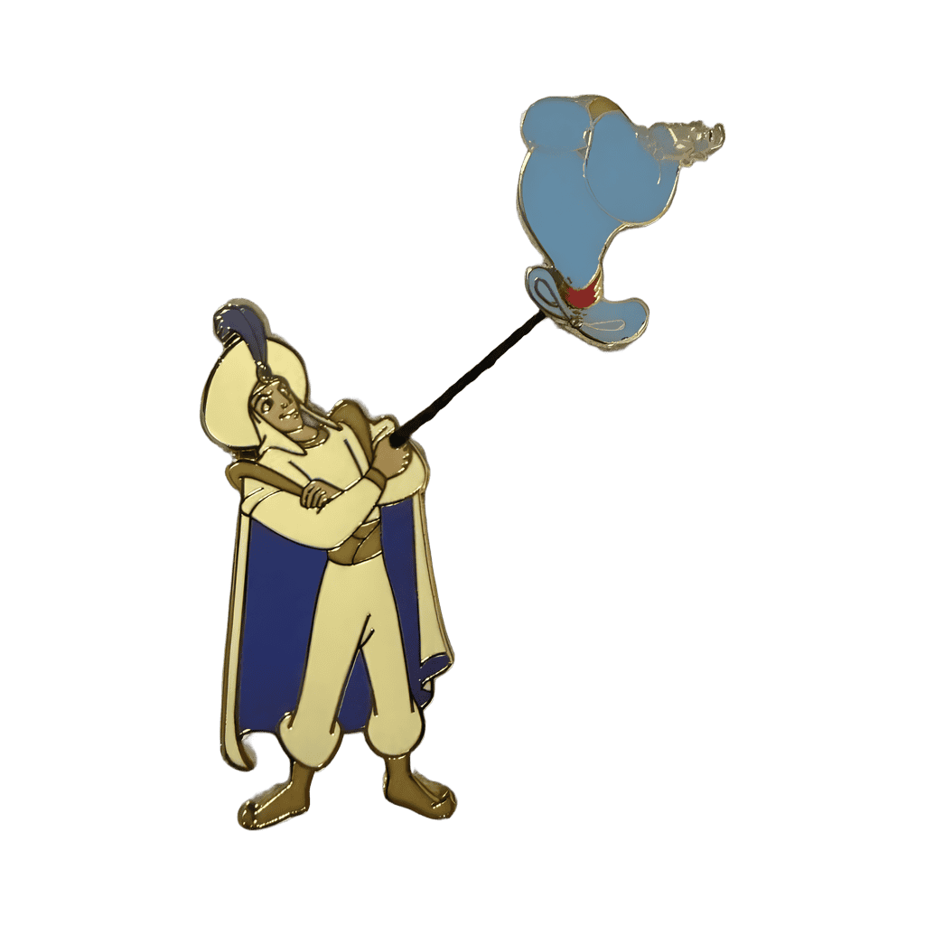 Aladdin with Genie balloon Disney pin
