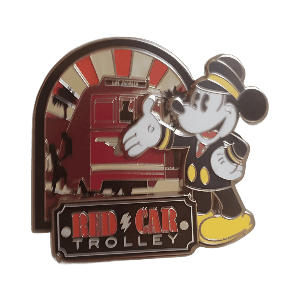 Annual Passholder - Red Car Trolley Mickey Disney pin