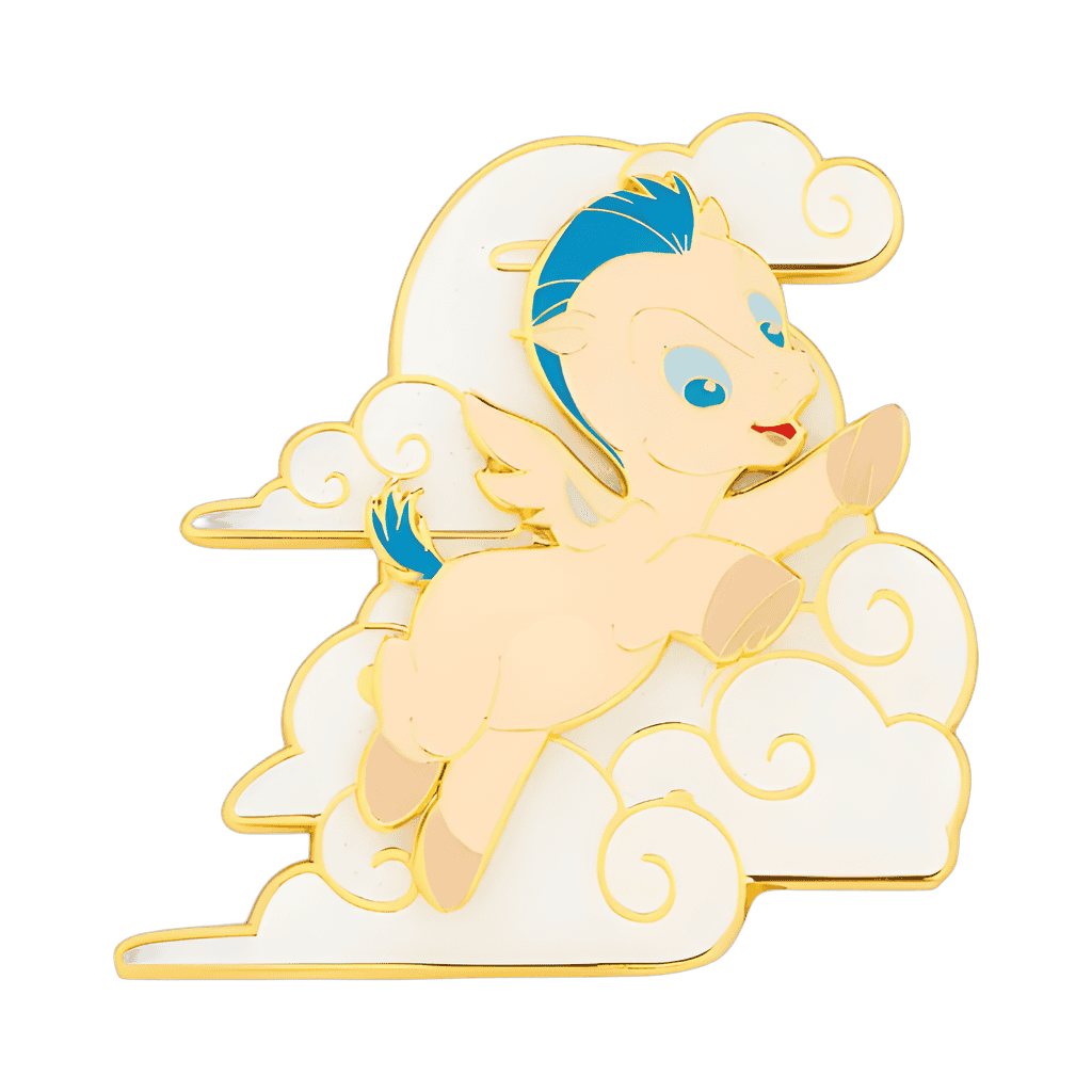 Baby Pegasus in Glitter Clouds Disney pin