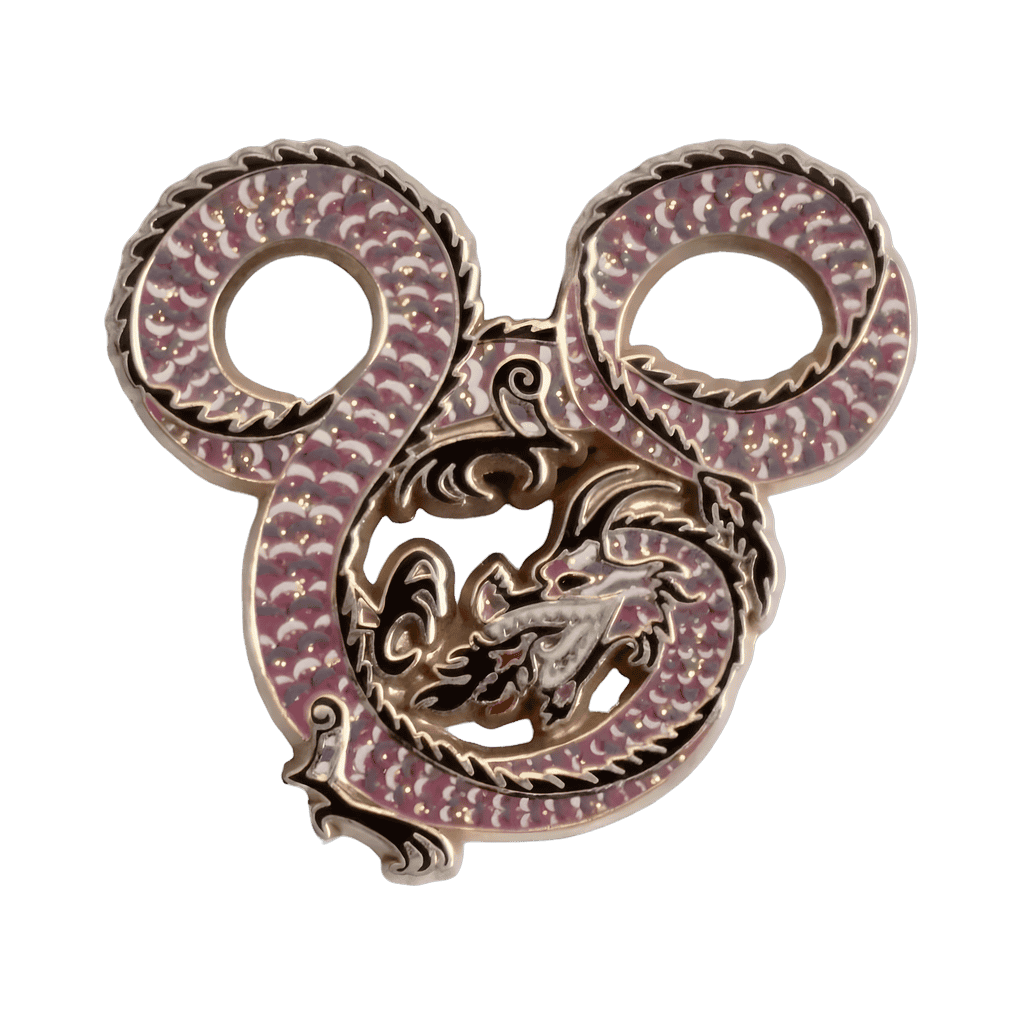 Purple Glitter Disney pin