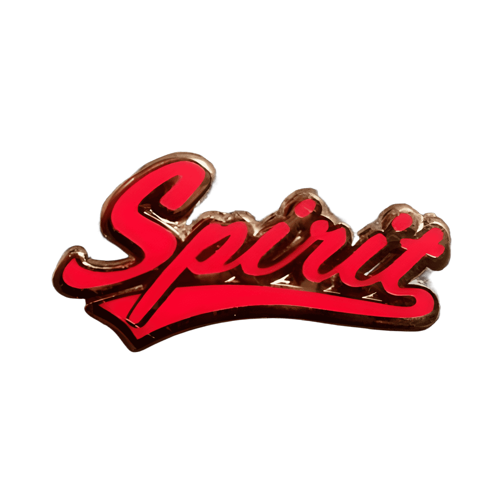 Red Spirit Cursive Disney pin