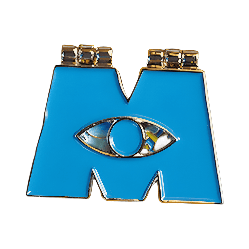 Monsters Inc Hinged Logo Disney pin